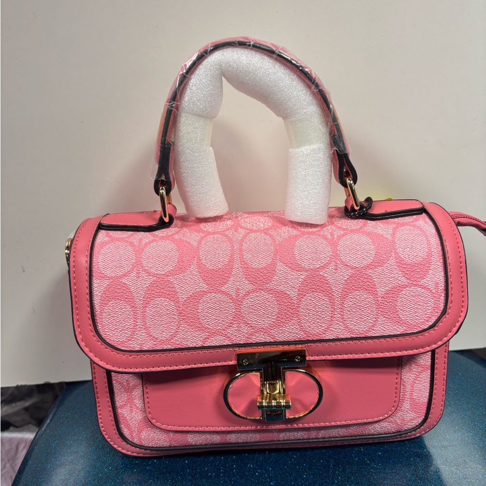 Pink “C” Coach Imitation Women's Handbag